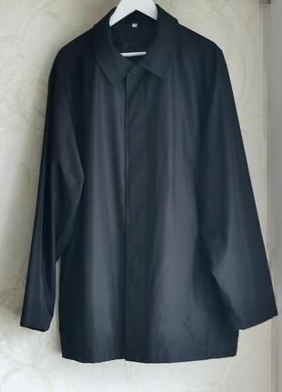 Чёрная удлинённая куртка или тренч на пуговицах, кардиган f.tx. man