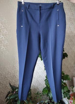 Брюки, george, зауженные, р. 44-46, 48, темно- синий, женские , модные, укороченные