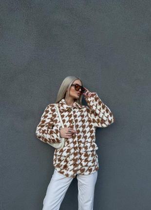 Теплая рубашка тедди