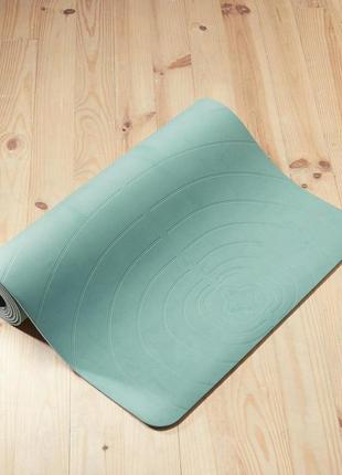 Коврик для мягкой йоги xl, 5 мм - зеленый2 фото