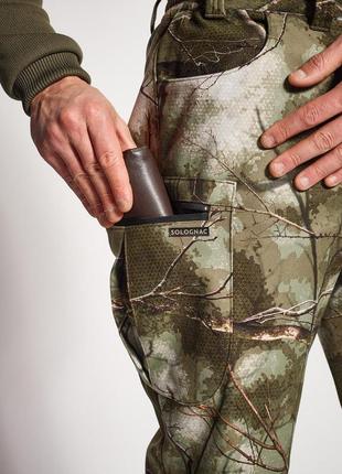 Флісові штани treemetic 100 для полювання камуфляжні - s9 фото