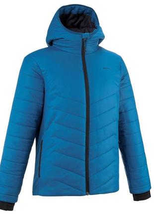 Куртка утепленная для туризма гибридная для детей 7-15 лет синяя – 7-8 г 123-130 см