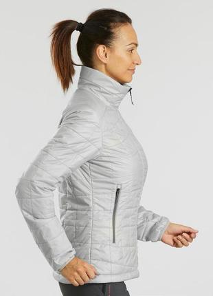Куртка женская trek 100 для горного трекинга -5°c серая - s2 фото
