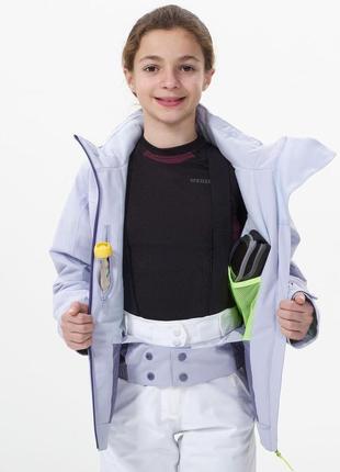 Куртка детская 900 для лыжного спорта водонепроницаемая лиловая – 12 г 143-150 см5 фото