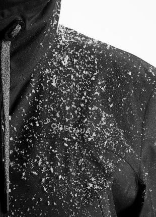 Куртка женская sh100 x-warm для туризма водонепроницаемая черная - m9 фото