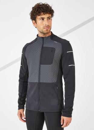 Куртка чоловіча kiprun warm для бігу чорна - 2xl.