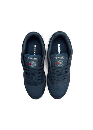 Reebok classic new d.blue white2 фото