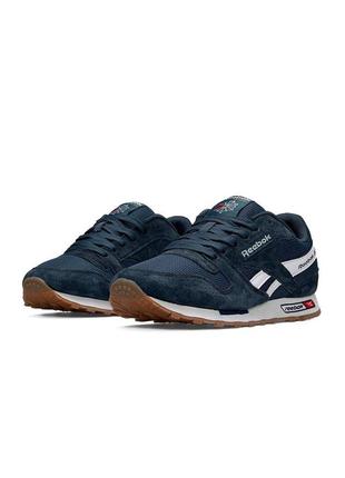 Reebok classic new d.blue white4 фото