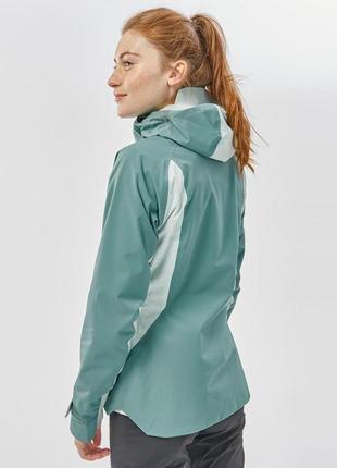Куртка женская mh500 для горного туризма водонепроницаемая зеленая - s5 фото