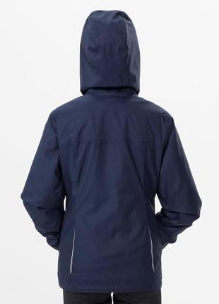 Куртка sh100 warm 3 в 1 для туризма для детей от 7 до 15 г. водонепроницаемая синяя – 7-8 г 123-130 см7 фото