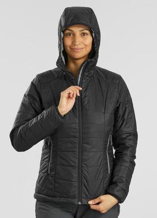 Куртка женская mt100 для горного трекинга до -5°c черная - s2 фото