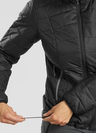 Куртка женская mt100 для горного трекинга до -5°c черная - s6 фото