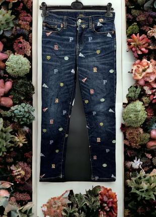 Сині дитячі джинси в патерн polo ralph lauren