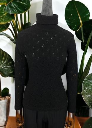 Жіночий чорний вовняний гольф gianni versace versus