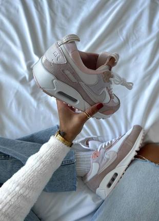 Женские замшевые весенние кроссовки nike air max 90 futura.8 фото