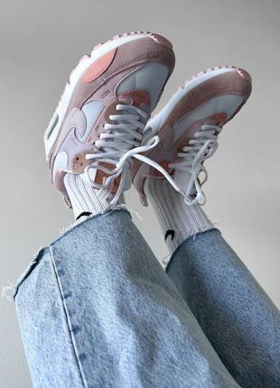 Женские замшевые весенние кроссовки nike air max 90 futura.7 фото