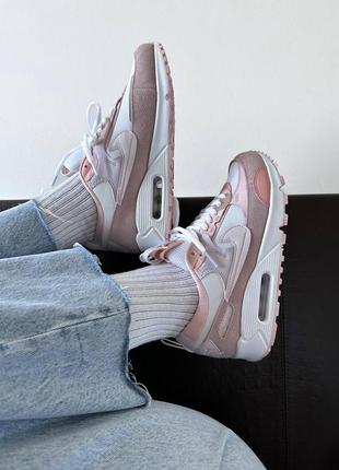 Женские замшевые весенние кроссовки nike air max 90 futura.3 фото