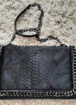 Сумка из кожи пони zara