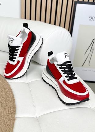 Кросівки натуральна шкіра, замш