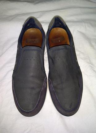 Чоловічі мокасини з натуральної шкіри (нубук),ara