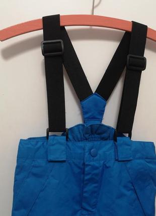 Лижні штани 98-104 зимовий ❄ напівкомбінезон на лямках на хлопчика 3-4 роки lupilu непромокаючий на сніг4 фото