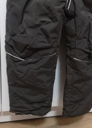 Лыжные брюки 98-104 зимний ❄ полукомбинезон на лямках на мальчика 3-4 года на снег непромокаемые4 фото