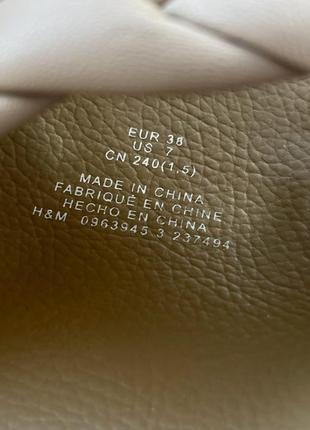 Шикарные шлепанцы h&amp;m 38 высота 4 см стан прекрасен