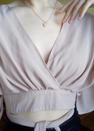 Блуза з зав'язкою на талії2 фото