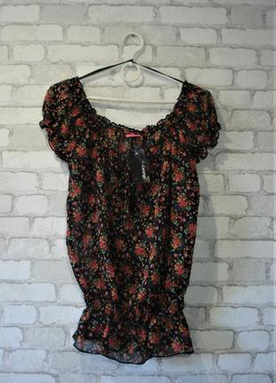 Летняя блузка в цветочек "george "5 фото