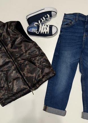 Джинси,жилетка