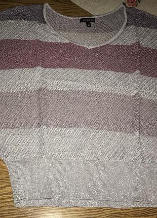 Распродажа! нарядная невесомая  воздушная кофта с люрексовой нитью