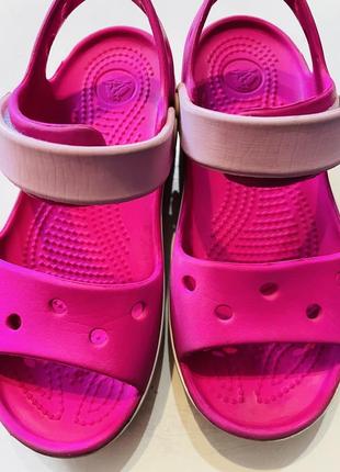 Кроксы, crocs розовые на девочку2 фото