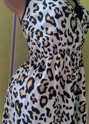 Комбинезон с шортами в леопардовый принт2 фото