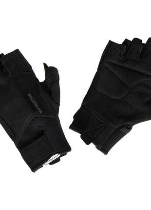Тренировочные перчатки 500 - серые - s