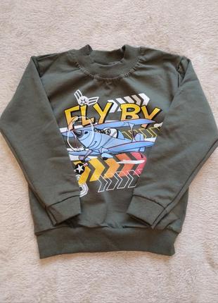 🔥🔥распродаж🔥🔥кофта реглан коттоновая зеленая туречковина