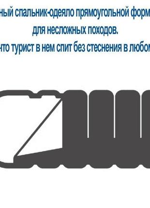 Спальний мішок 190 х 70 см спальник +22/+5°c літній для походів туристичний рибалки водонепроникний легкий10 фото