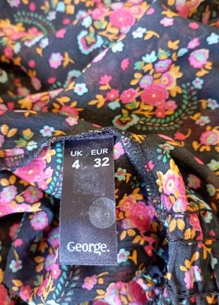 Летняя блузка в цветочек "george "7 фото