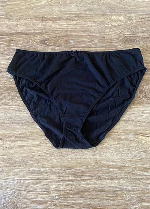 Шикарные, трусики, коттоновые, черного цвета, большого размера xxxl, от дорогого бренда: bpc bonprix collection