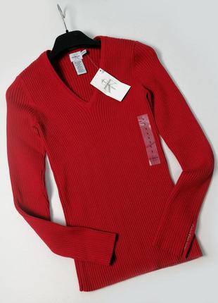 Брендовый теплый свитер calvin klein