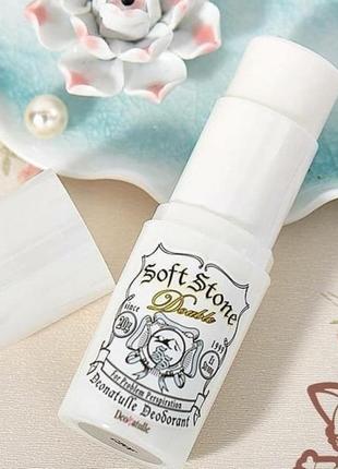 Натуральний дезодорант-стік deonatulle soft stone double deodorant stick1 фото