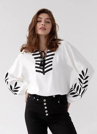 Рубашка вышиванка женская "папорот"