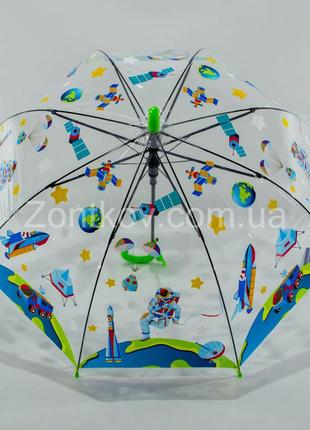 Дитячий прозорий парасольку "unicorn" оптом на 4-7 років від фірми "mario".2 фото