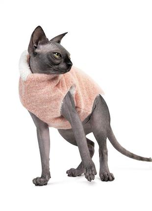 Свитер для кошек pet fashion cat персик размер xs