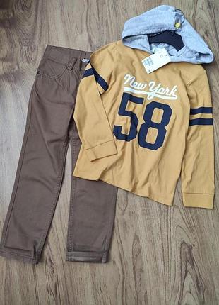 Детский костюм для мальчика штаны р.4-5 110, кофта р.4-6 110-116 hm