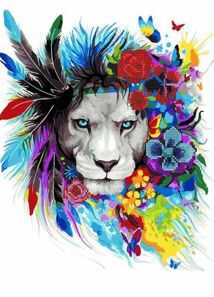 Алмазная картина-раскраска на деревянном подрамнике 40х50 "зоркий глаз" gzs1191