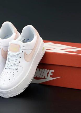 Женские кроссовки nike air force 1 sage white pinj4 фото