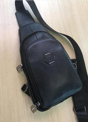 Сумка слінг в стилі philipp plein