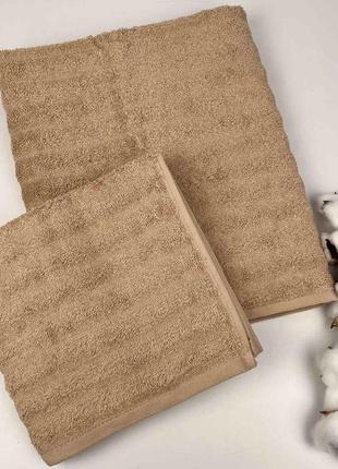 Набор полотенец 2шт bridge collection model-3 бежевый