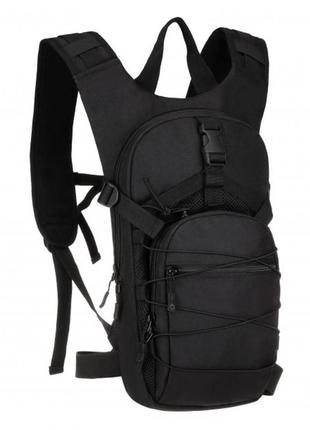 Тактический рюкзак military туристический армейский рюкзак походный на 10 литров с системой m.o.l.l.e black