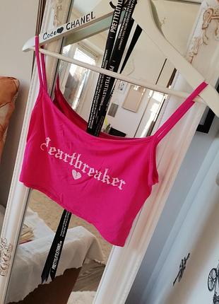 Ліквідація ❗❗❗трендовый розовый топ 1295